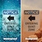 Signmission Entering Quiet Zone Sign With Symbol, 5 in W x Rectangle, Vinyl Decal OS-2PACK-NS-D-57-V-12095 - alternate 3
